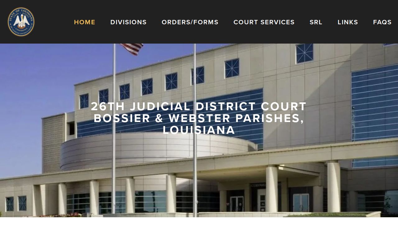Bossier Parish court docket Twenty-Sixth Judicial District Court website